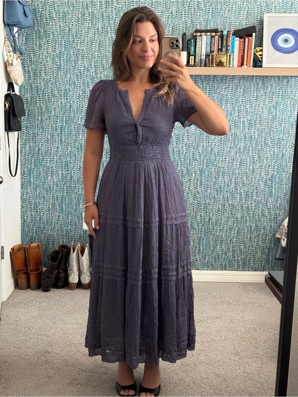Anthropologie The Somerset Maxi Dress: Lurex Edition - Picture 4 of 4